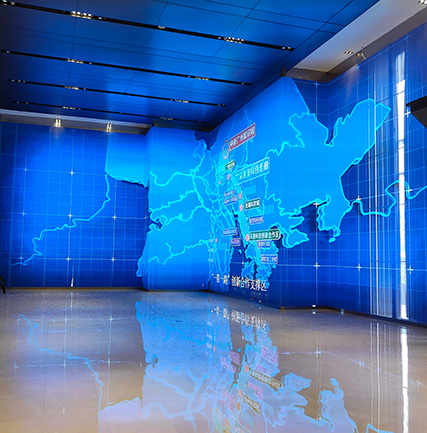 广州人才大厦LED通明屏项目