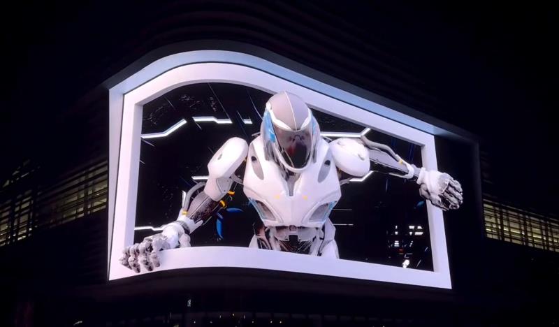 J9.COM超8K裸眼3D巨屏点亮；翟