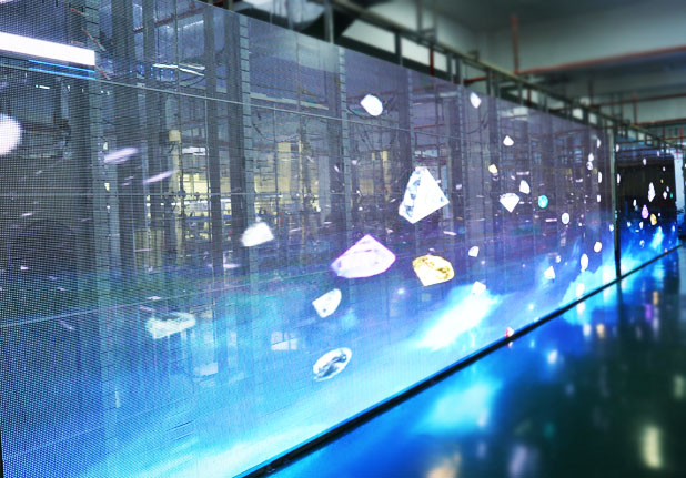 威特姆光电通明LED显示屏车间亮化