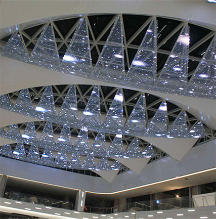 九江欢乐城通明异形天幕项目