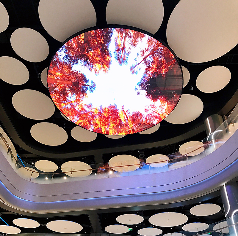 上海西岸凤巢购物中心LED通明屏项目